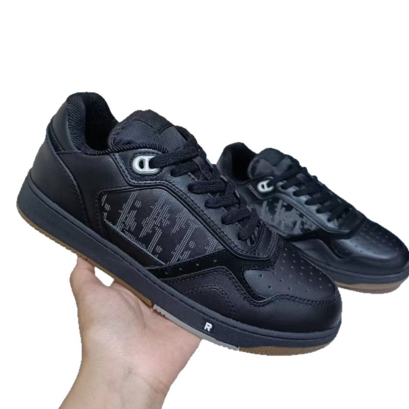 Uniszex mindennapi sportcipő split bőrből, fűzővel, kerek orr, gumitalp, természetes bőr talpbetét