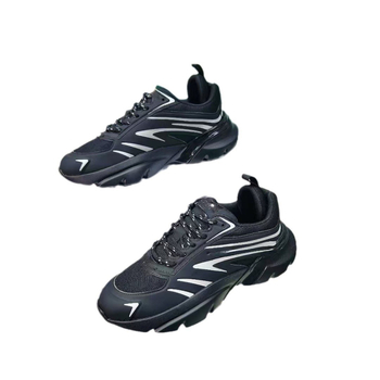 Ежедневни унисекс маратонки в стил dad shoes, дишаща горна част от две слоя кравешка кожа и плат, кръгъл нос, водоустойчиви, подметка гума + TPU, ток 3–5 см, връзки