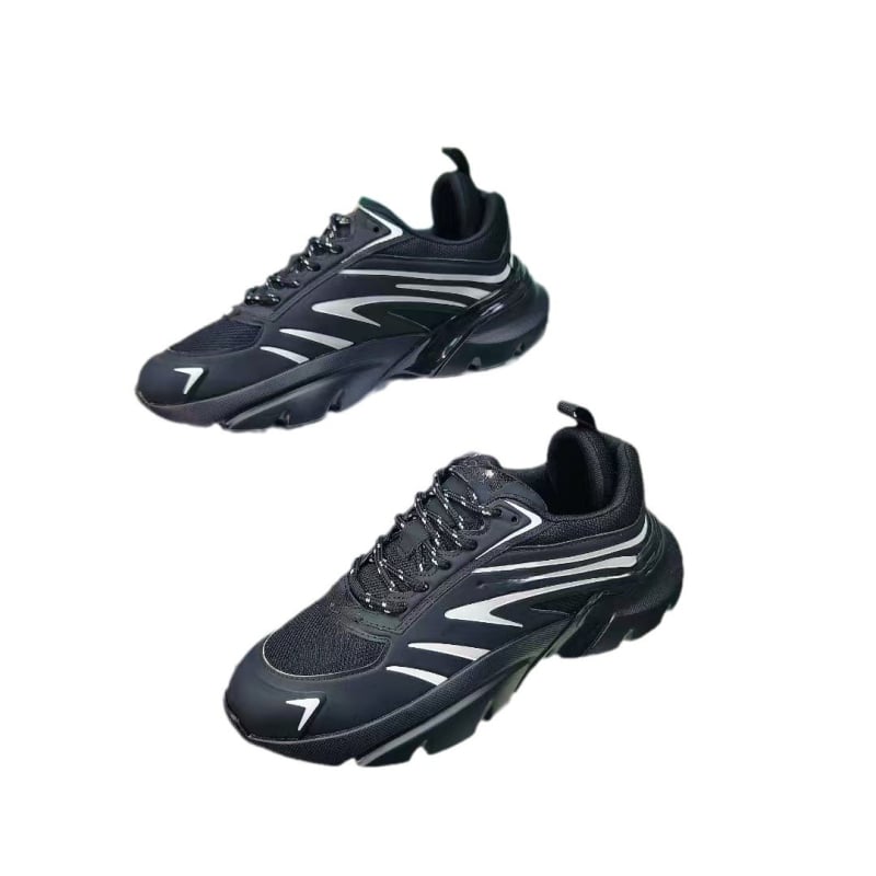 Ежедневни унисекс маратонки в стил dad shoes, дишаща горна част от две слоя кравешка кожа и плат, кръгъл нос, водоустойчиви, подметка гума + TPU, ток 3–5 см, връзки