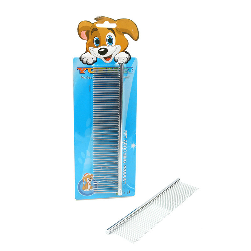 Rozsdamentes acélból készült kifésülő fésű kutyáknak, Yingmai Pet Supplies, 500 darabos csomag