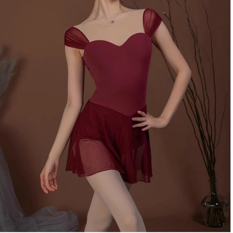 Mrežasti bodi za žene – TR tkanina, Spandex 50%, plesna odjeća