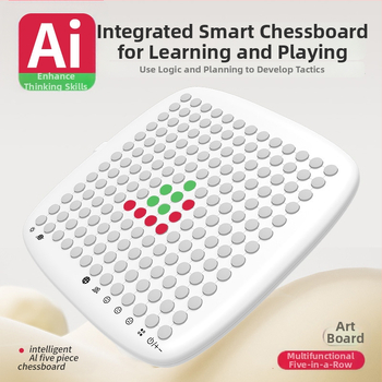 Prenosna elektronička ploča za igre s AI: Gomoku, Go, Tic-Tac-Toe, Dama, Ludo i Memory Chess za djecu i odrasle