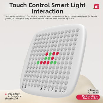 Prenosna elektronička ploča za igre s AI: Gomoku, Go, Tic-Tac-Toe, Dama, Ludo i Memory Chess za djecu i odrasle