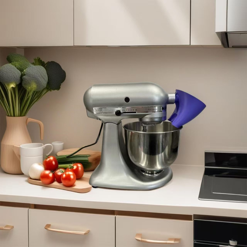 Mixer vertical pentru făină cu pâlnie fixă cu cârlig, ABS corp, ustensilă de bucătărie