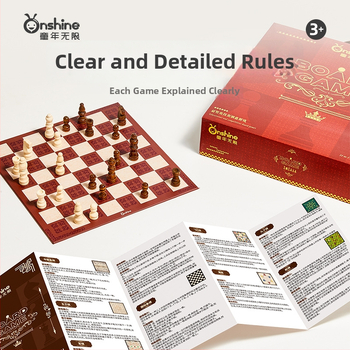 Višestruki set društvenih igara za djecu: Gomoku i Flying Chess, edukativna obiteljska igra