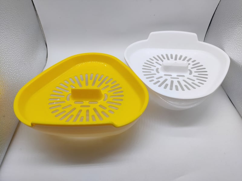 BH Separator pentru albușuri din PP și tavă pentru aburi de ouă la microunde – instrument bucătărie pentru mic dejun, logo tipărit, personalizare disponibilă, manual