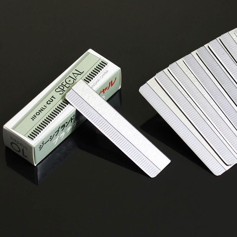 Нож за оформяне на вежди — неръждаема стомана, комплект 100 бр., подходящ за частна марка