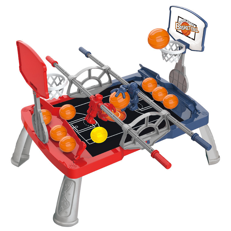 Dječja stolna igra košarke – unutarnja upotreba, plastična konstrukcija, interakcija dvoje igrača, koordinacija ruka-oko