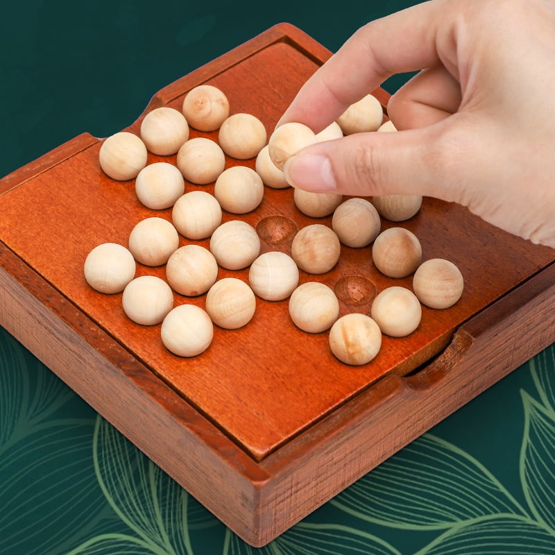 Drvena šahovska puzle igra za djecu — Dr. Wood, šahovska igra, puzzle igračke, uzrast 4–14