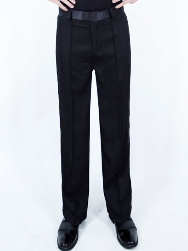 Ανδρικά παντελόνια χορού - ίνα μπαμπού με άνθρακα, 80% πολυεστέρας, κατάλληλα για παραστάσεις στη σκηνή, λατινικούς και μοντέρνους χορούς