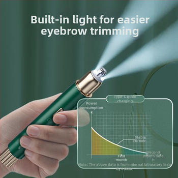 Konka elektrický zastrihávač obočia, nehrdzavejúca oceľ, bezdrôtový USB napájaný, domáce použitie