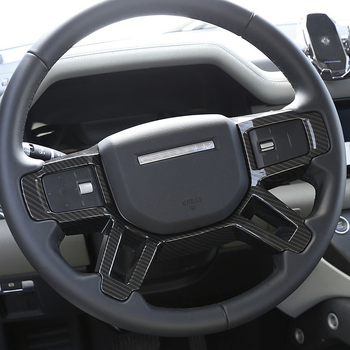 Land Rover Defender 90/110 (2020-2024) kormánykerék gombjainak díszkerete — műanyag mágneses matricák