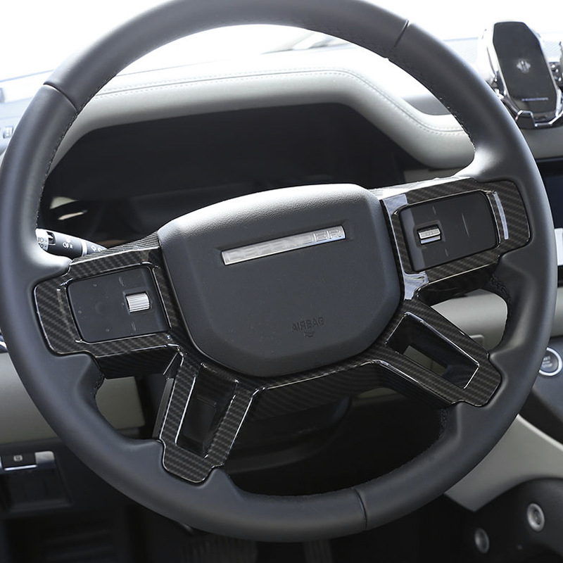 Land Rover Defender 90/110 (2020-2024) kormánykerék gombjainak díszkerete — műanyag mágneses matricák