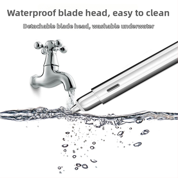 Elektrický zastrihávač obočia, bezdrôtový, ľahký 39,5 g, telo z ABS/PC/nerezovej ocele, dobíjateľný, bez umývania