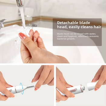 Elektrický zastrihovač obočia, prenosný, USB nabíjanie, ABS telo, ľahký 72 g, pevná rukoväť