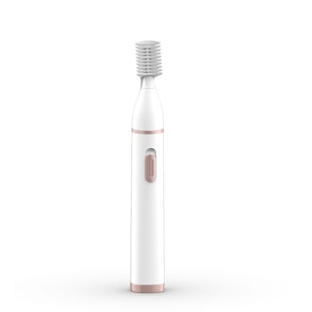 Trimmer electric pentru sprâncene, portabil, încărcare USB, corp din ABS, ușor 72 g, mâner fix