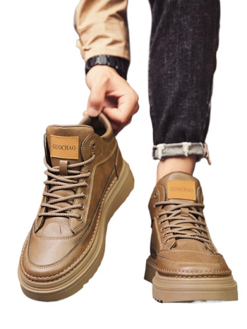 Мъжки ботуши Martin със замша на горната част, гумена подметка, платнена стелка, устойчиви на износване.