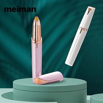 Meiman Trimmer electric pentru sprânene – stilou, pliabil, alimentare USB, ABS corp, 72 g