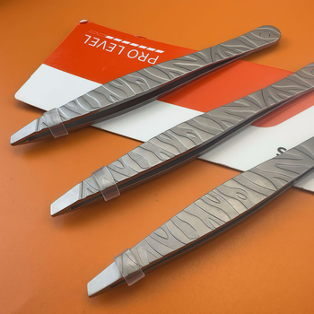 GB Pensetă pentru sprâncene și pense pentru gene – oțel inoxidabil, instrument de frumusețe multifuncțional