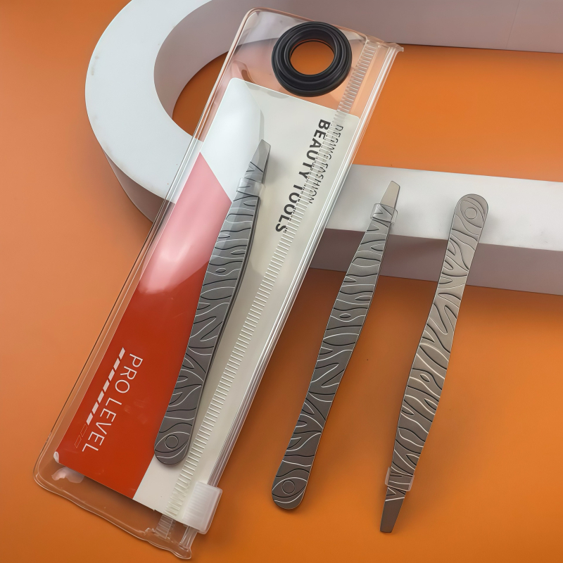 GB Pensetă pentru sprâncene și pense pentru gene – oțel inoxidabil, instrument de frumusețe multifuncțional