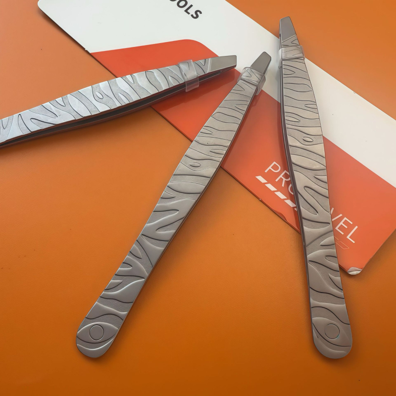 GB Pensetă pentru sprâncene și pense pentru gene – oțel inoxidabil, instrument de frumusețe multifuncțional