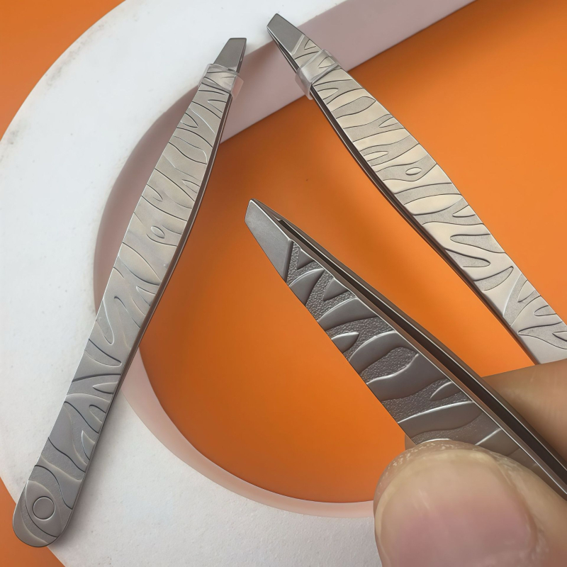 GB Pensetă pentru sprâncene și pense pentru gene – oțel inoxidabil, instrument de frumusețe multifuncțional