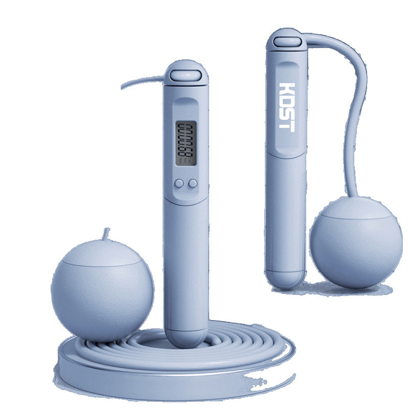 Sfoară de sărit cu greutate, cu contor pentru arderea grăsimilor, reglabilă, din PVC