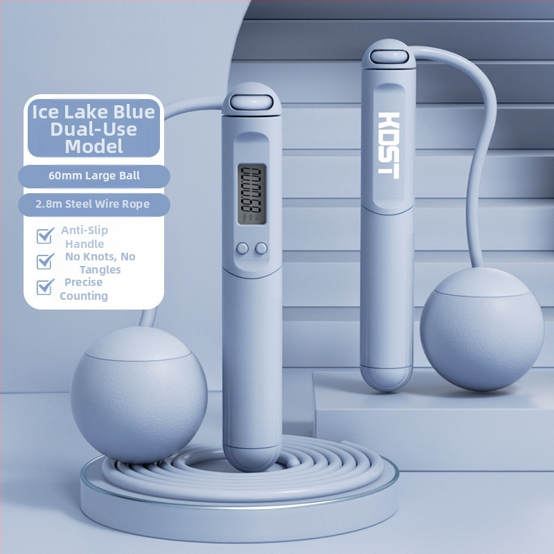 Sfoară de sărit cu greutate, cu contor pentru arderea grăsimilor, reglabilă, din PVC