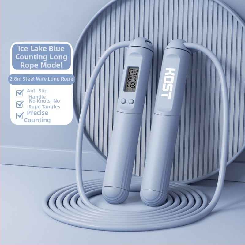 Sfoară de sărit cu greutate, cu contor pentru arderea grăsimilor, reglabilă, din PVC