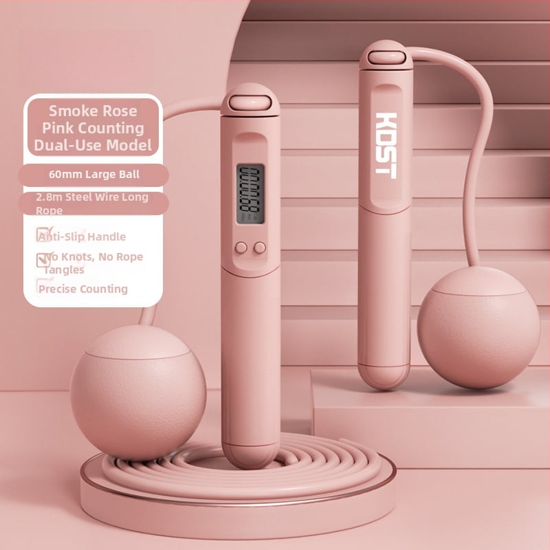 Sfoară de sărit cu greutate, cu contor pentru arderea grăsimilor, reglabilă, din PVC