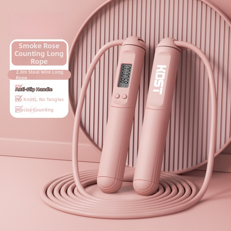 Sfoară de sărit cu greutate, cu contor pentru arderea grăsimilor, reglabilă, din PVC