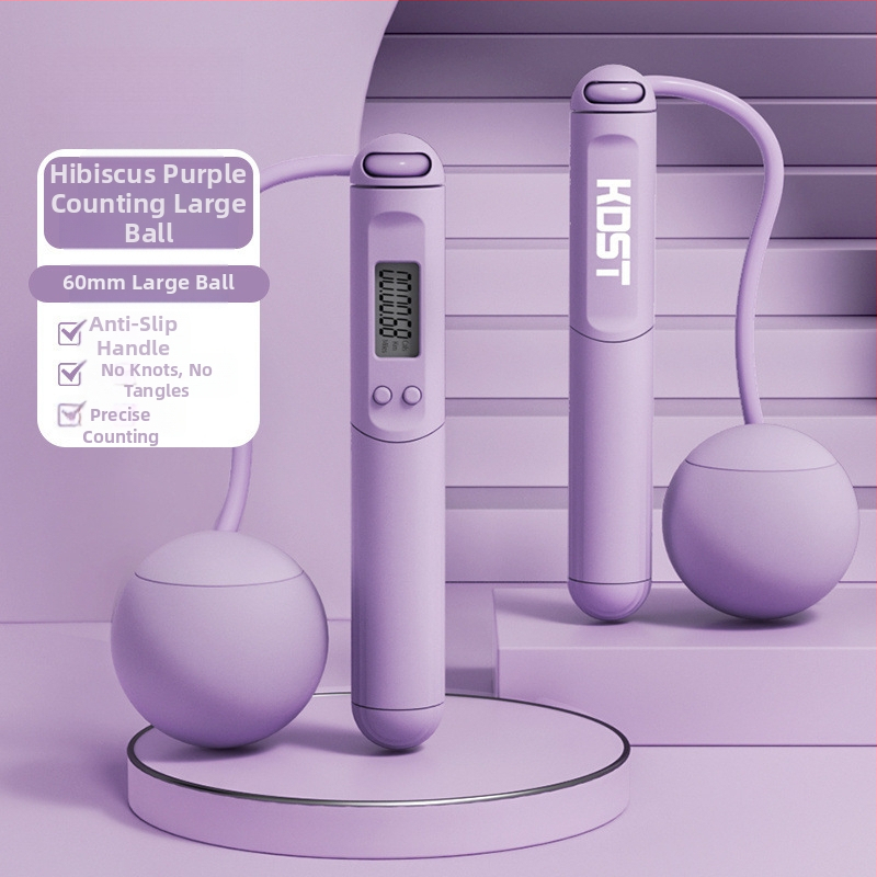 Sfoară de sărit cu greutate, cu contor pentru arderea grăsimilor, reglabilă, din PVC