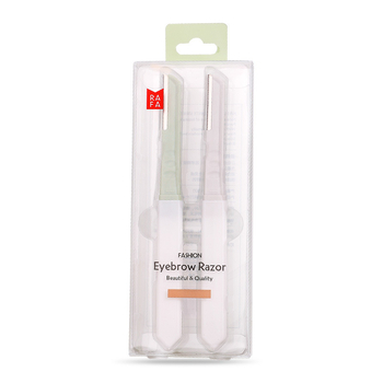 Cuțit de tuns sprâncene Rafa – lamă din oțel inoxidabil ascuțită, corp ABS, set de 2 bucăți, model LS-19146