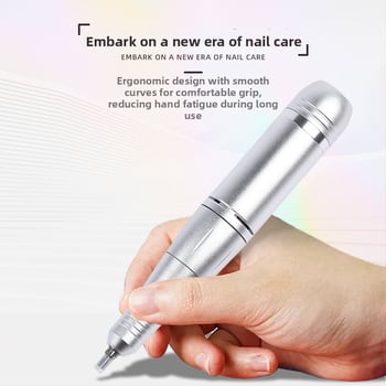 2-в-1 Лампа за маникюр за полимеризация на гел и шлайф-уред – високоскоростен таймер, презареждаща се, преносима за премахване на лак и втвърдяване на гел