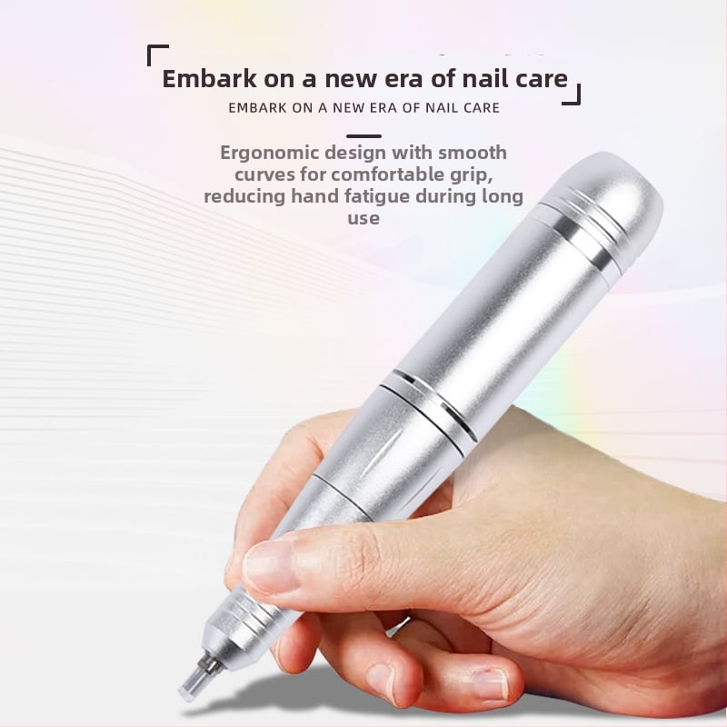 2-в-1 Лампа за маникюр за полимеризация на гел и шлайф-уред – високоскоростен таймер, презареждаща се, преносима за премахване на лак и втвърдяване на гел