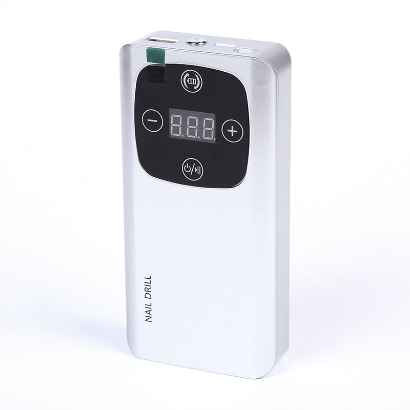 2-в-1 Лампа за маникюр за полимеризация на гел и шлайф-уред – високоскоростен таймер, презареждаща се, преносима за премахване на лак и втвърдяване на гел