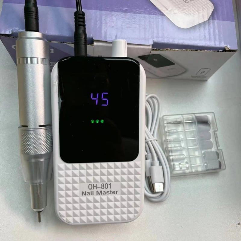 Полировачна машина за нокти, тиха работа, електрическа, за домашна употреба, пластмасов корпус