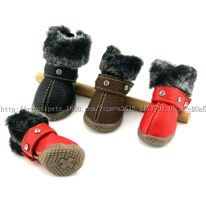 PU kutyacipő, vízálló, csúszásmentes, meleg, kopásálló