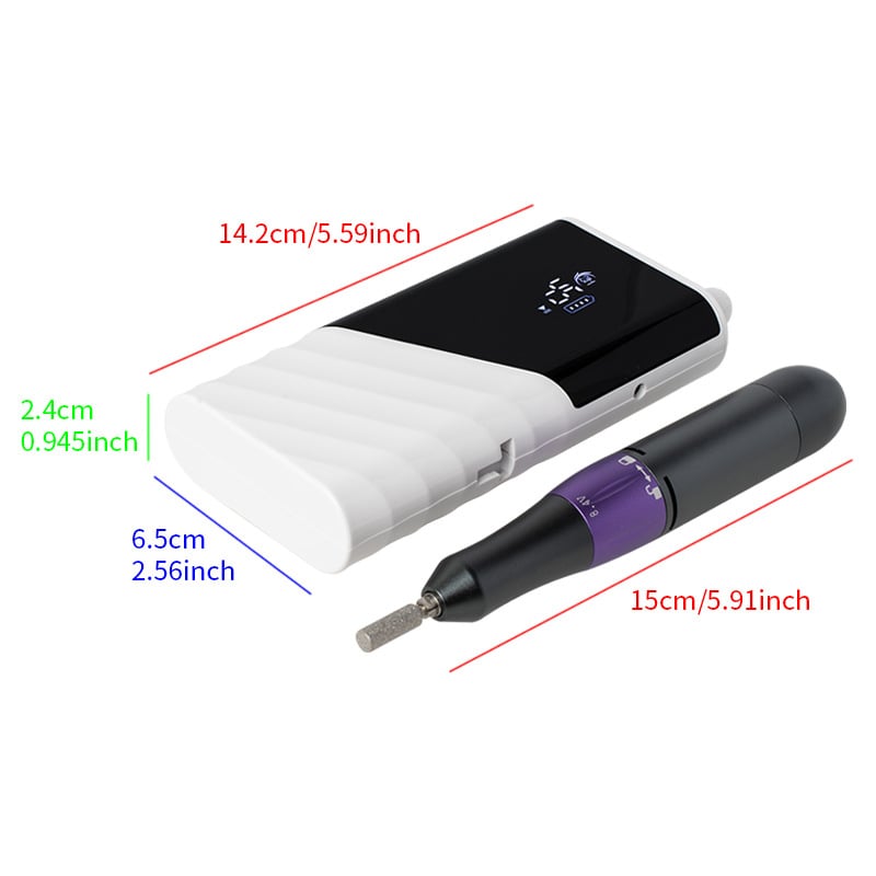 Маникюрна машина: преносима, високопроизводителна електрическа машина за шлайфане и полиране на нокти, модел M19, тегло 430 g, произход Гуанджоу