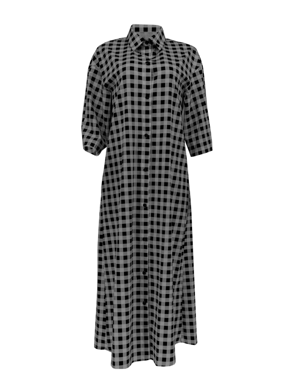 Ženska karijena košulja za ljeto, poliester 95%+, kratki rukavi, ovratnik Lapel, prednje kopčanje
