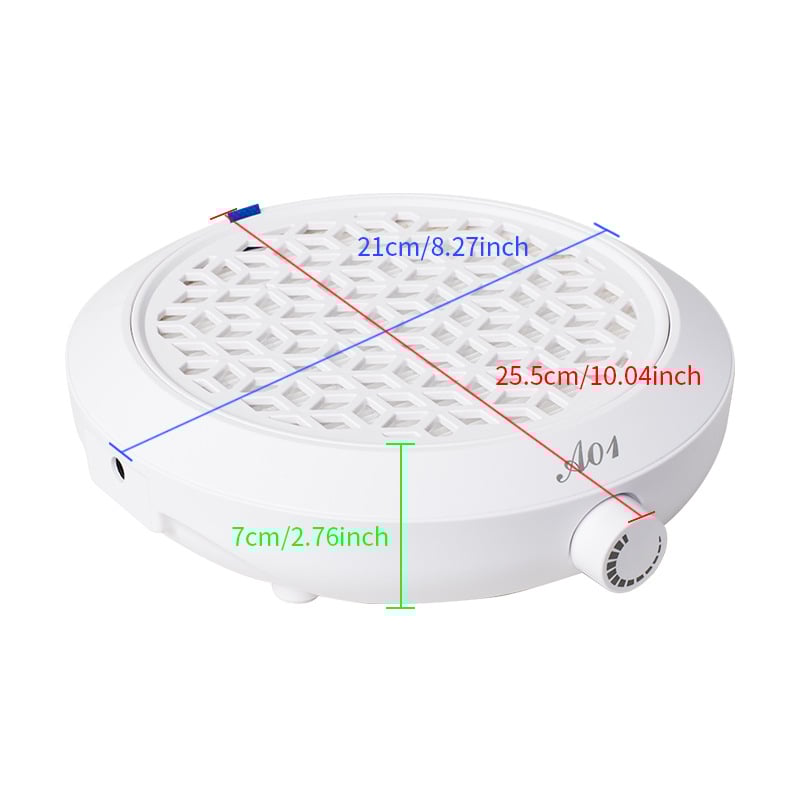 Вакуум за маникюр Kaniu, модел 1 — домашна марка; висока всмукване, филтрация на прах за полиране и премахване на гел, тихо функциониране
