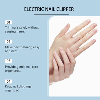 Xorita електрически подстригвач за нокти с неръждаема стомана, нежно изглаждане на ръба и прецизно подрязване