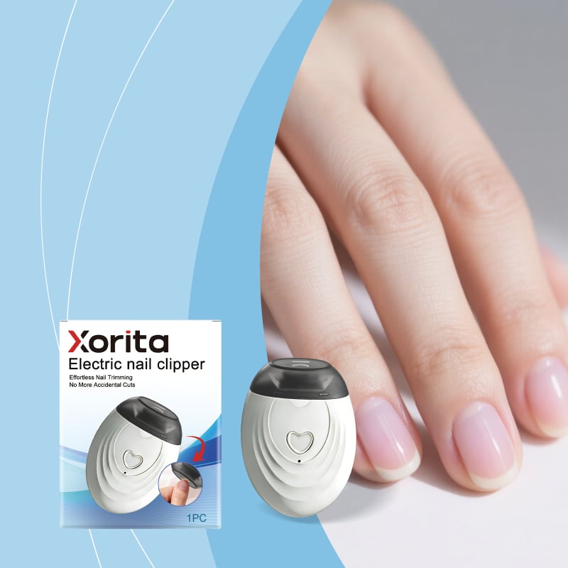 Xorita електрически подстригвач за нокти с неръждаема стомана, нежно изглаждане на ръба и прецизно подрязване