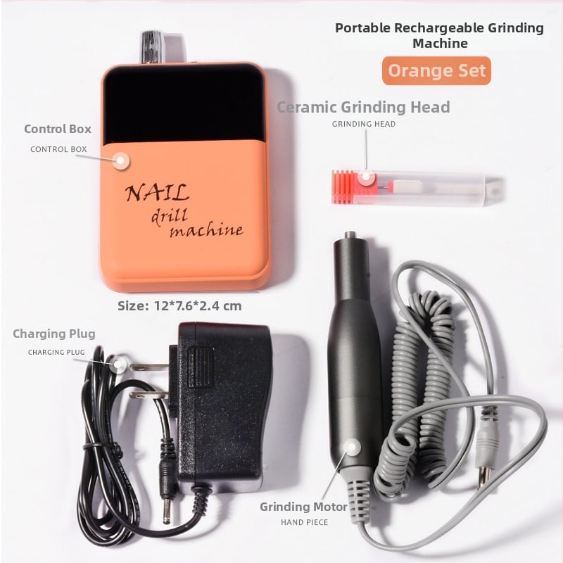 Електрически маникюрен полировач STE-104, презареждаем, преносим, с керамична глава за премахване и полиране на нокти