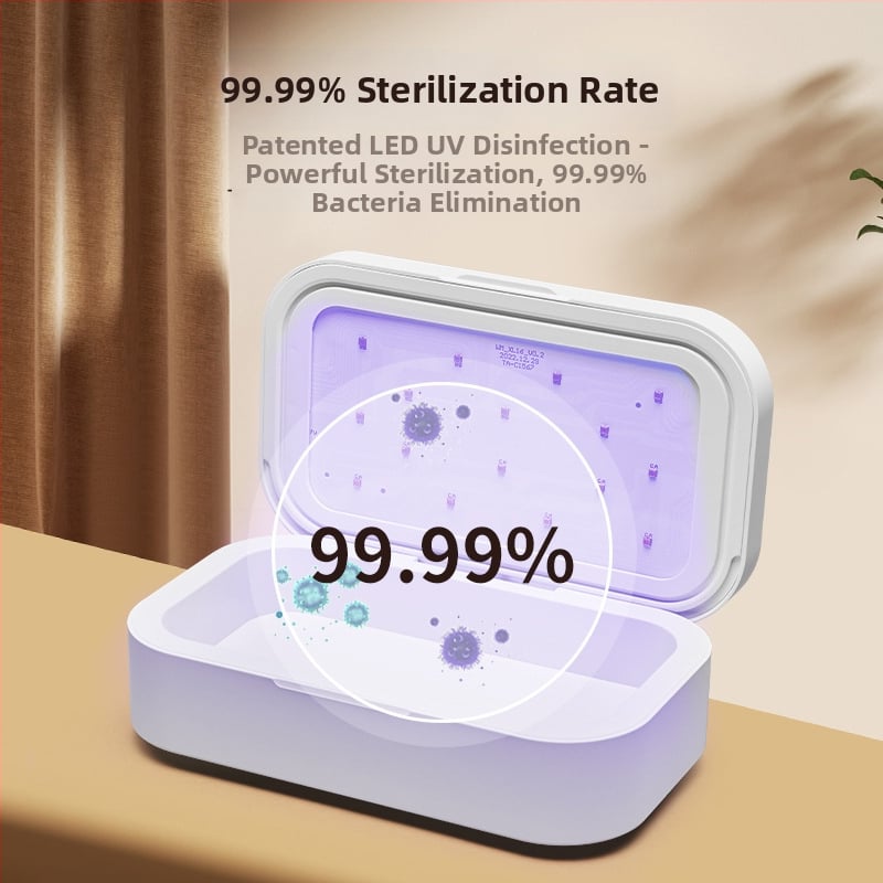 Кутия за дезинфекция на нокти K20 с UV светодиоди, 16 LED светодиода, батерия 2200mAh, персонализирано лого