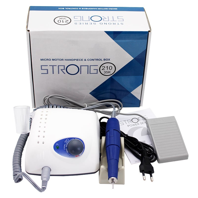 Електрическа шлайфмашина за нокти модел 210, 65W, професионален инструмент за премахване на гел/акрилни нокти