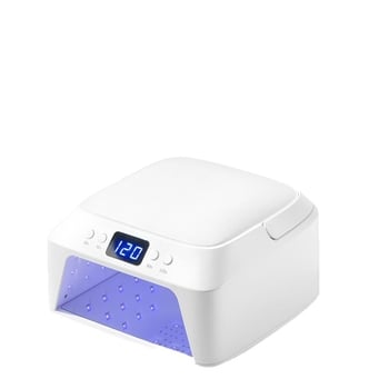 Маникюрна лампа за фотополимеризация — преносима лампа за бързо втвърдяване на гел лак със подложка за ръка