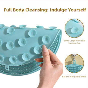 Silikonska kupaonska četka za masažu leđa s pilingom za stopala i masažnim jastučićem, 235 g, mogućnost prilagodbe obrade
