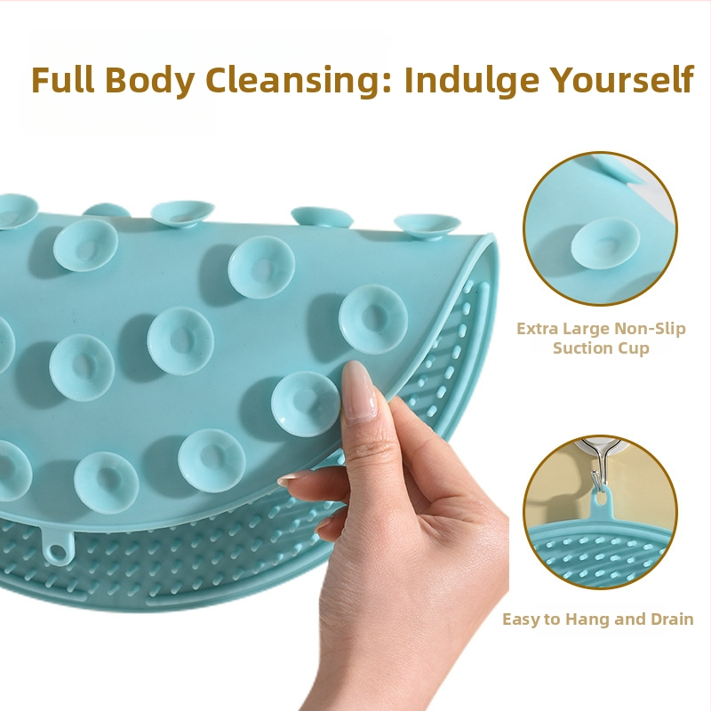 Silikonska kupaonska četka za masažu leđa s pilingom za stopala i masažnim jastučićem, 235 g, mogućnost prilagodbe obrade