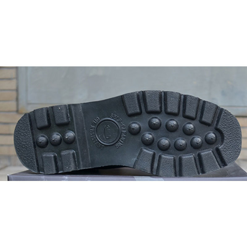 Taktične čizme od prave kože s čeličnom nosom, visokim krojem, bočnim zatvaračem, gumom Goodyear